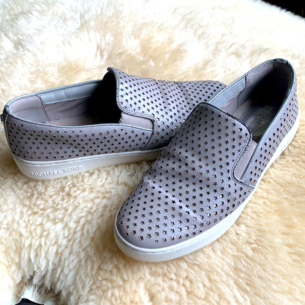 Grey Michael Kors Slip On Shoes Size 8